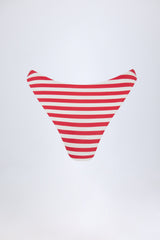 Cheeky Bikini Bottoms in Cherry Red