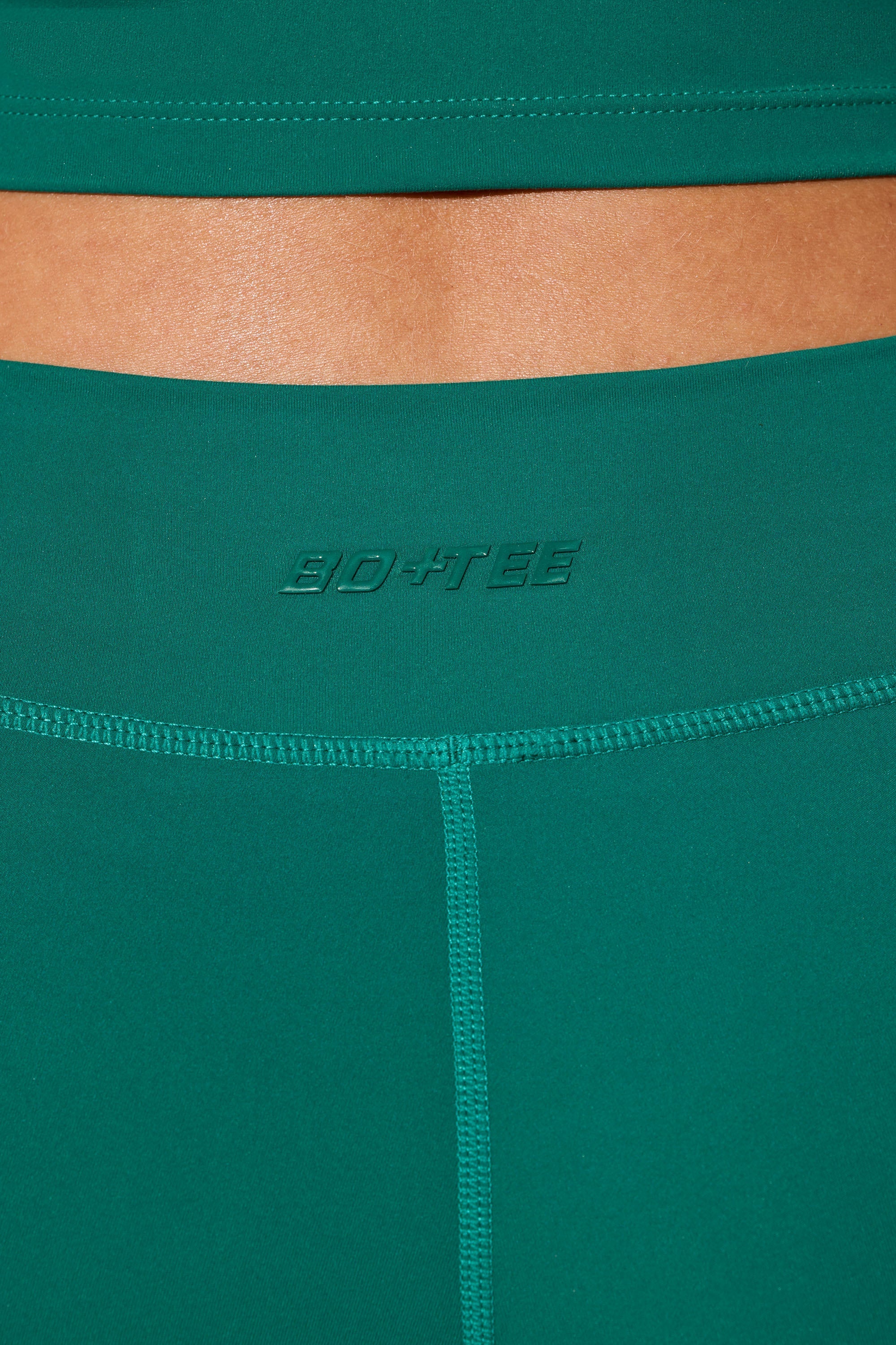 Twist Waist Mini Shorts with Pockets in Teal