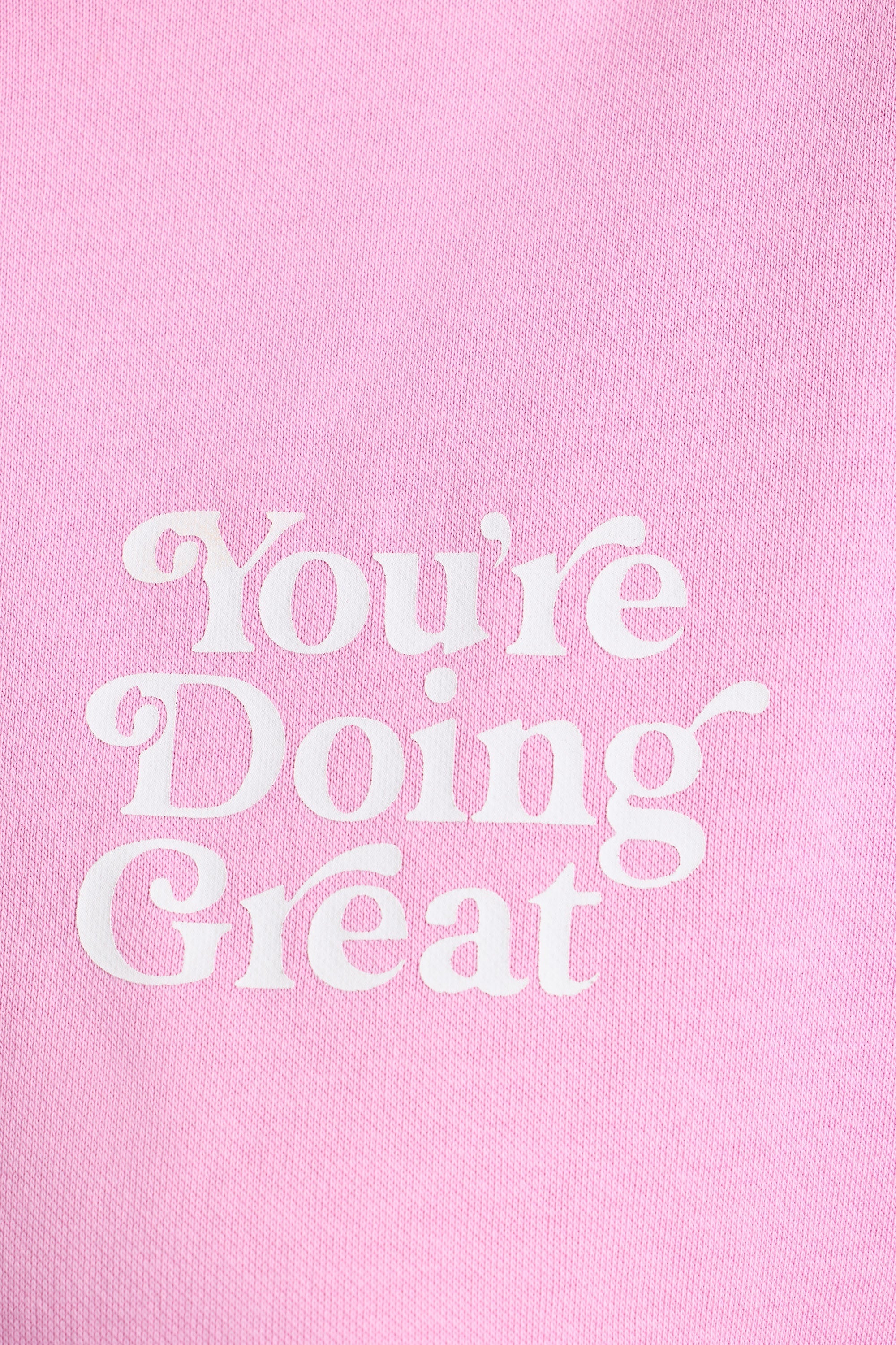 Soft Cotton Jersey Oversized Hoodie in Bubblegum Pink