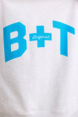 Oversized Crew Neck Sweatshirt in Grey Marl