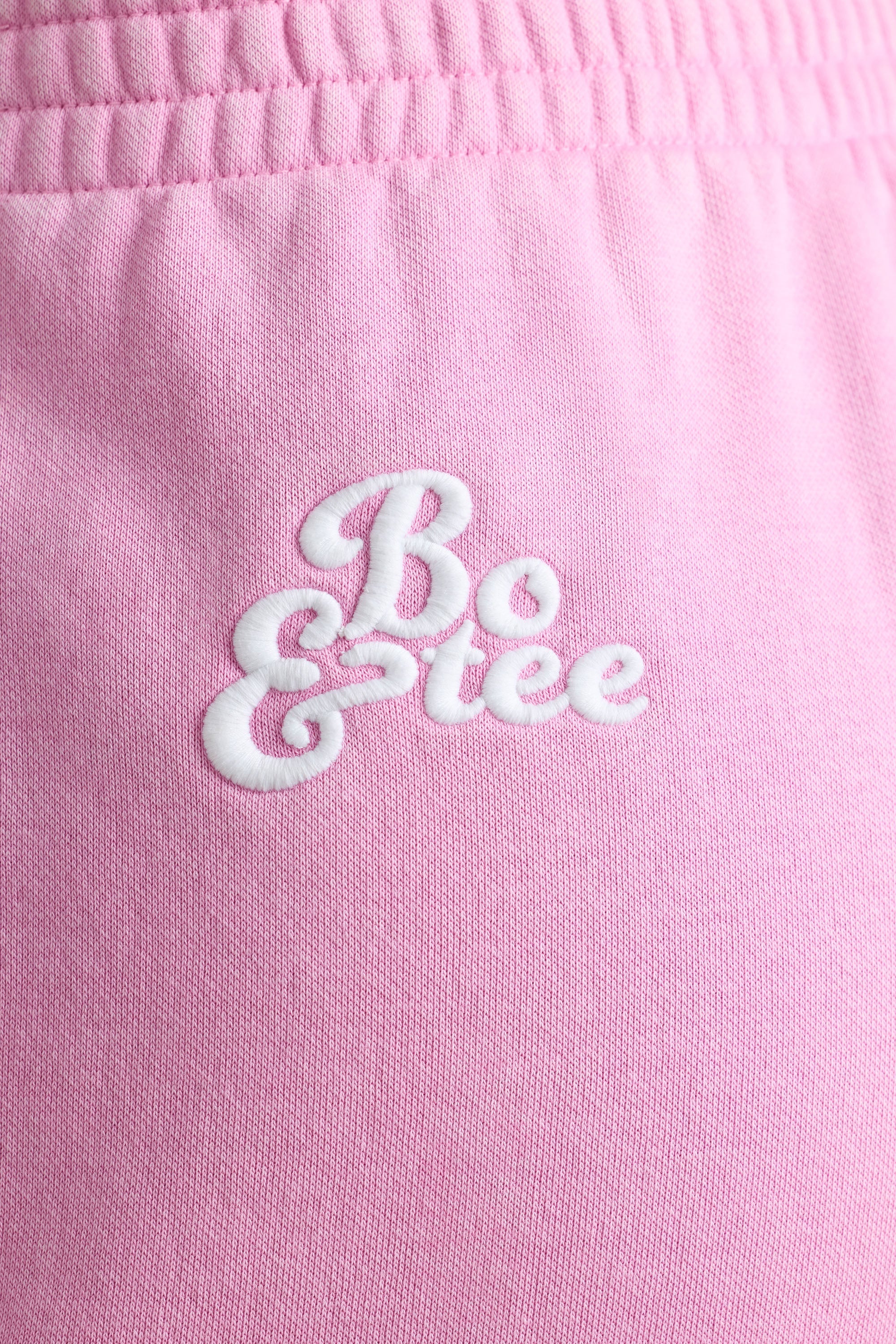 Brushed Jersey Oversized Joggers in Bubblegum Pink