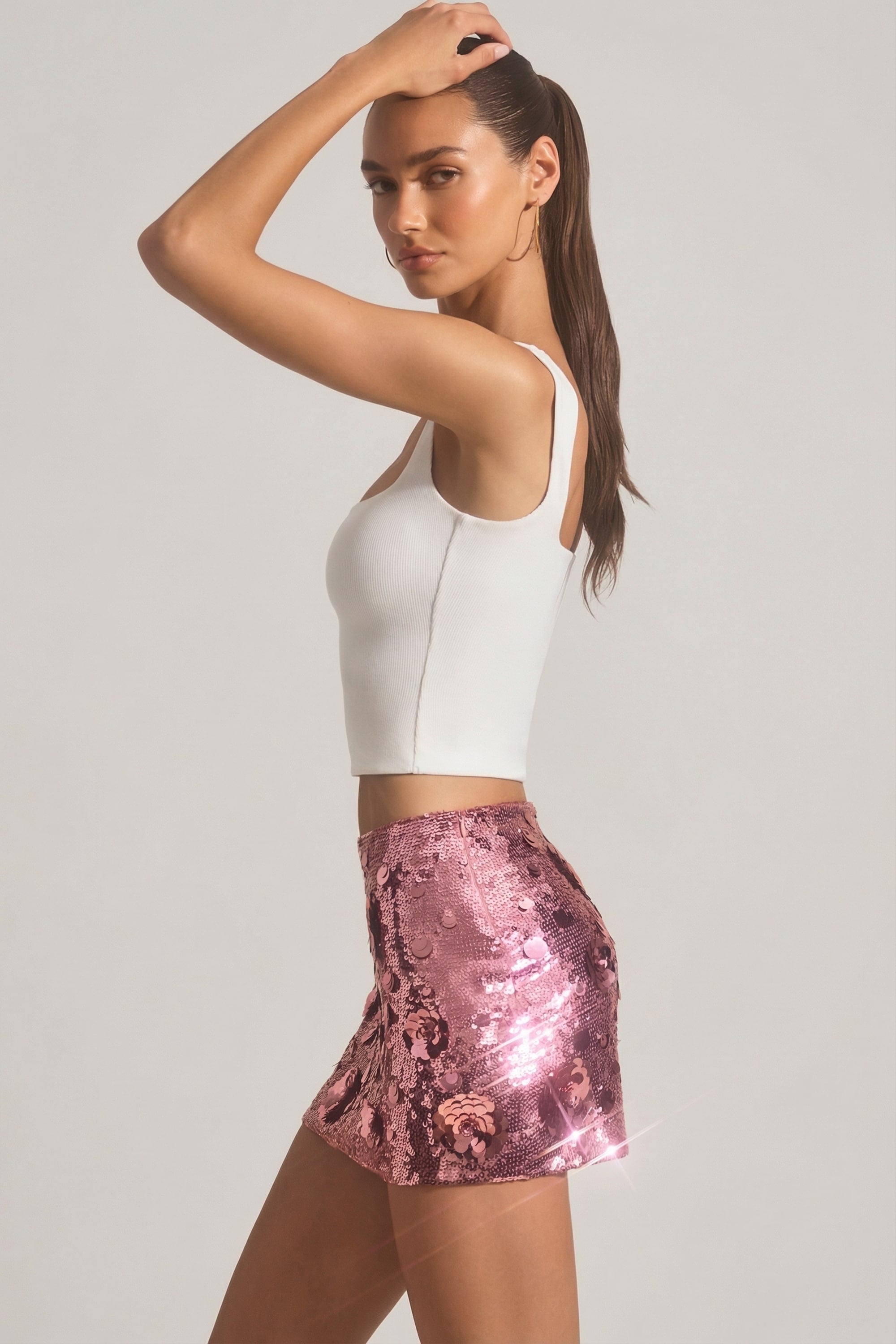 Modal Square-Neck Tank Top in White